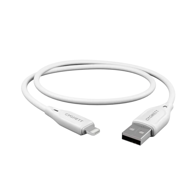 CYGNETT ESSENTIALS LIGHTNING TO USB-A CABLE WHITE 1M